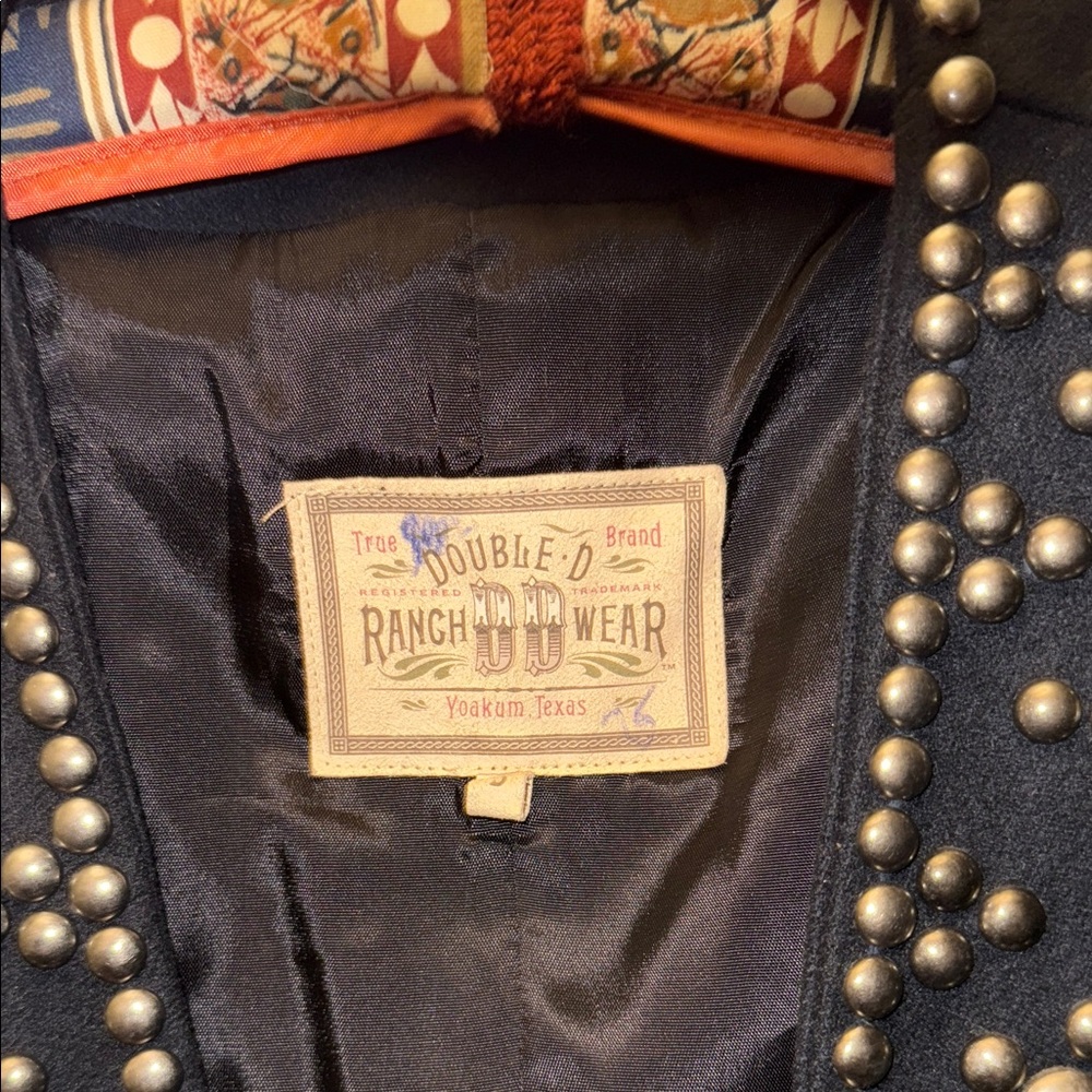 Vintage Double D Ranch Wool Studded Black Western-Women's Jacket - Picture 2 of 3